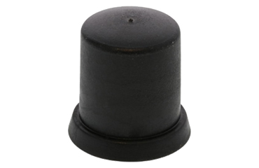 六角ナット用キャップ 座金付きISO用(黒色)(ポリエチレン製)